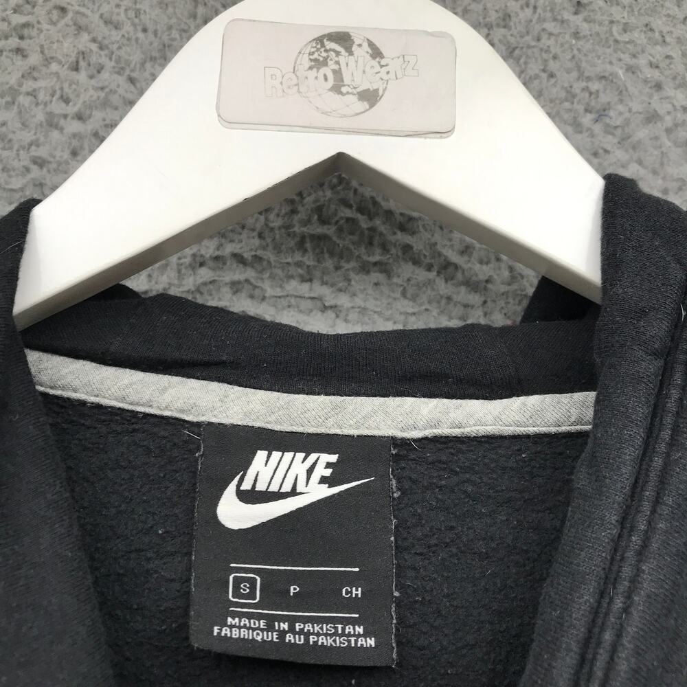 Nike 853928-010 NSW Funnel Neck Fleece Sweatshirt Hoodie Womens Small Black - Picture 3 of 7